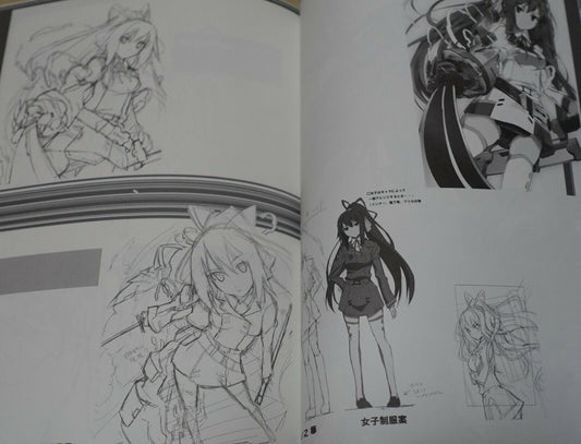 okiura Infinite Stratos Character Designer Design Work Book 
