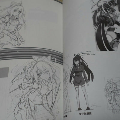 okiura Infinite Stratos Character Designer Design Work Book 