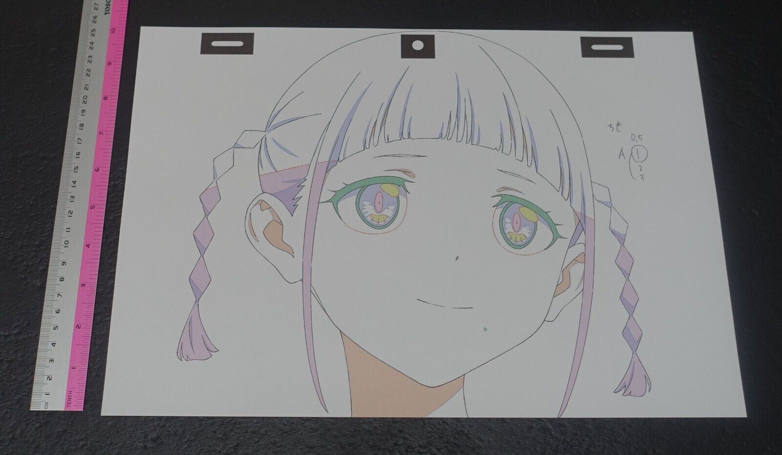 SSSS.DYNAZENON GRIDMAN Reproduction Key Frame Art Sheet Chise 