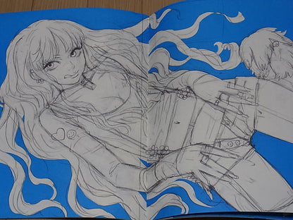 Yusuke Kozaki Illustration Art Book Lea draw with Hand Drawn Autograph Sign 