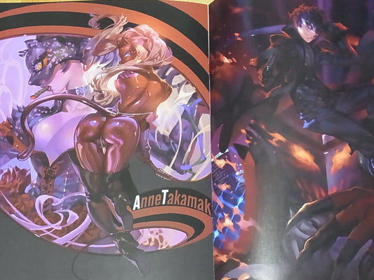 White Datsura RA Persona5 Color Fan Art Book & Clear File Folder Set DIE MASKE 