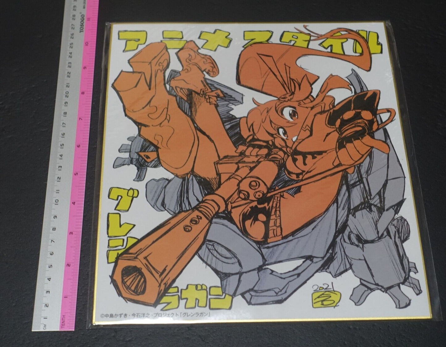 Hiroyuki Imaishi Gurrenlagann Yoko Littner Printed Shikishi Art Board 