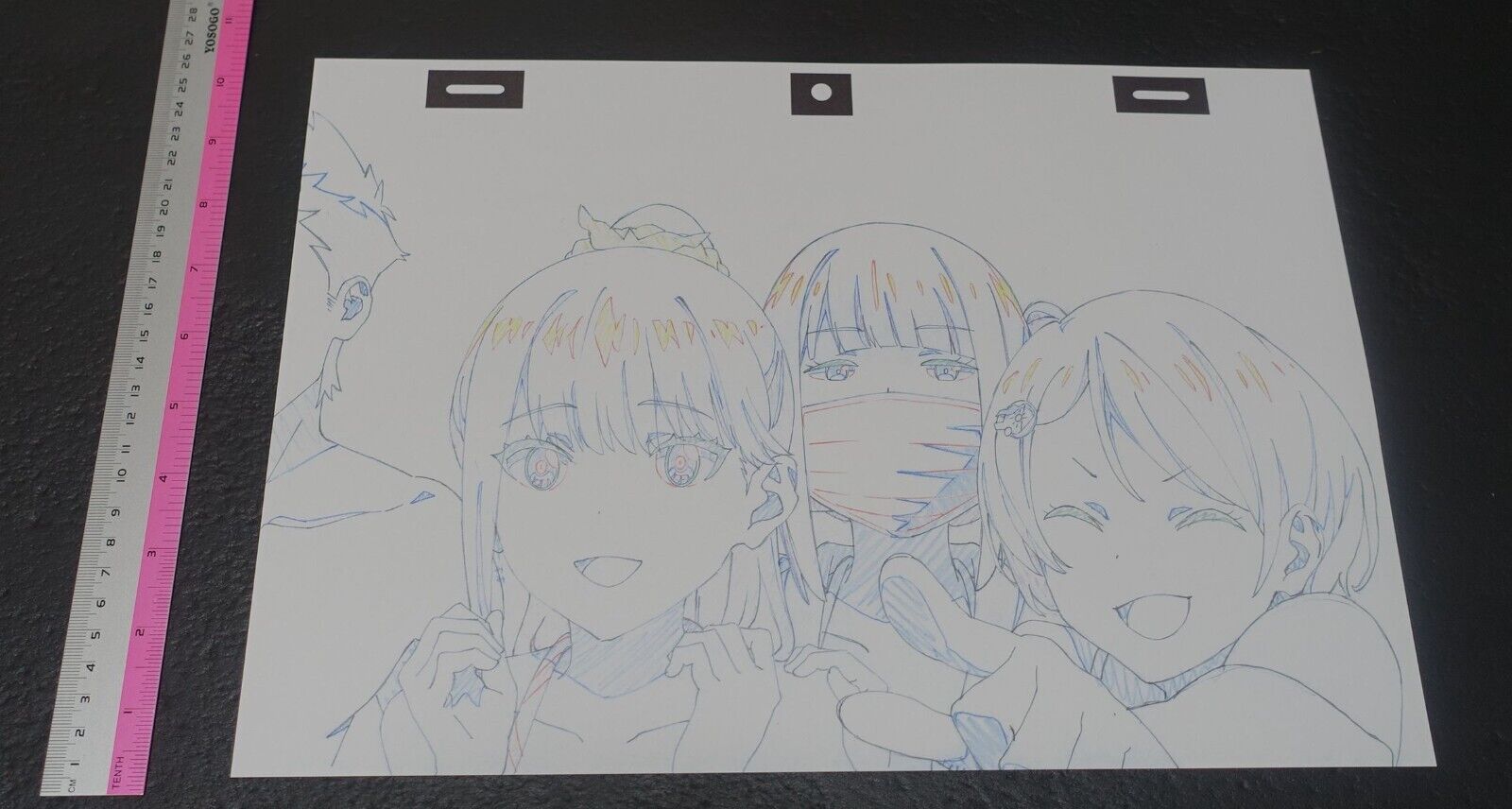 SSSS.GRIDMAN Reproduction Key Frame Art Sheet Rikka Hass Namiko 