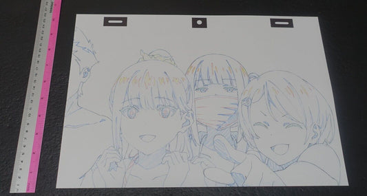 SSSS.GRIDMAN Reproduction Key Frame Art Sheet Rikka Hass Namiko 