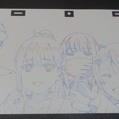 SSSS.GRIDMAN Reproduction Key Frame Art Sheet Rikka Hass Namiko 