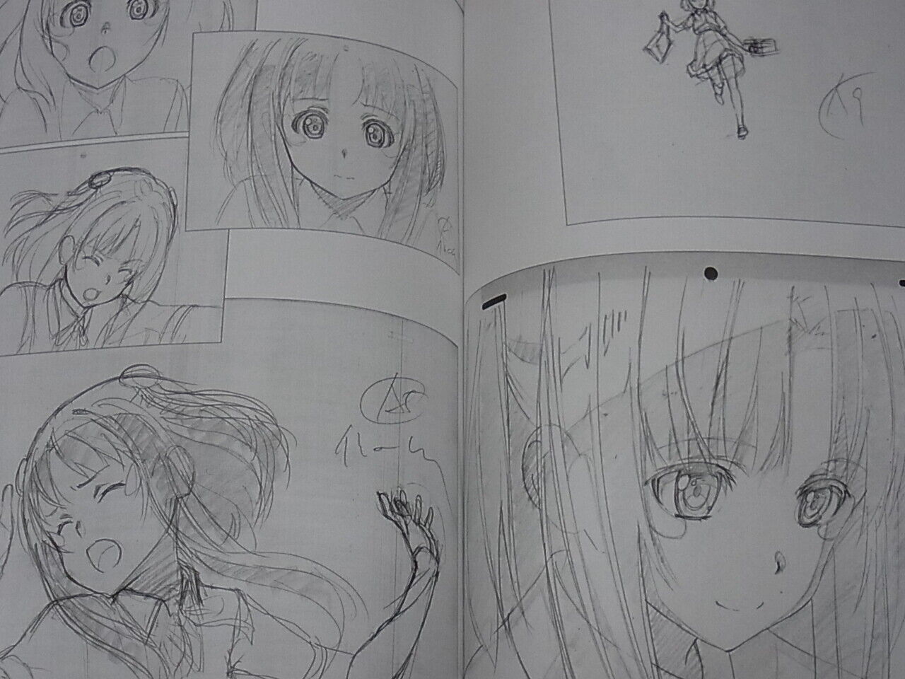 Shingo Adachi Animation Galileidonna Design & Key Frame Art Book with autograph 