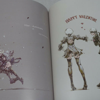 C99 Raita Kazama Nier Automata Fan Art Book Endless End & PVC Art Sheet 