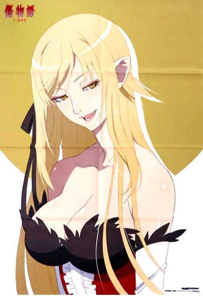 Bakemonogatari 51 x 72 cm Cloth Poster Kiss-Shot Kizumonogatari Tekketsu hen 