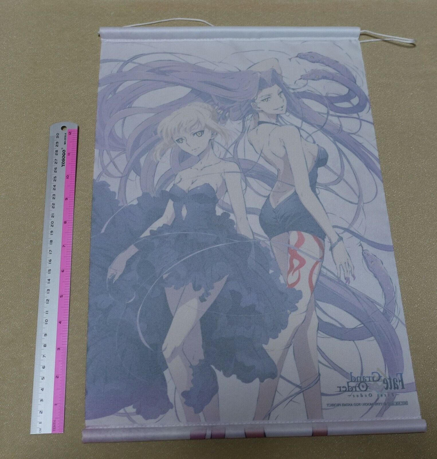 Fate Grand Order FGO Tapestry Artoria Pendragon & Medusa Alter Wall Scroll 