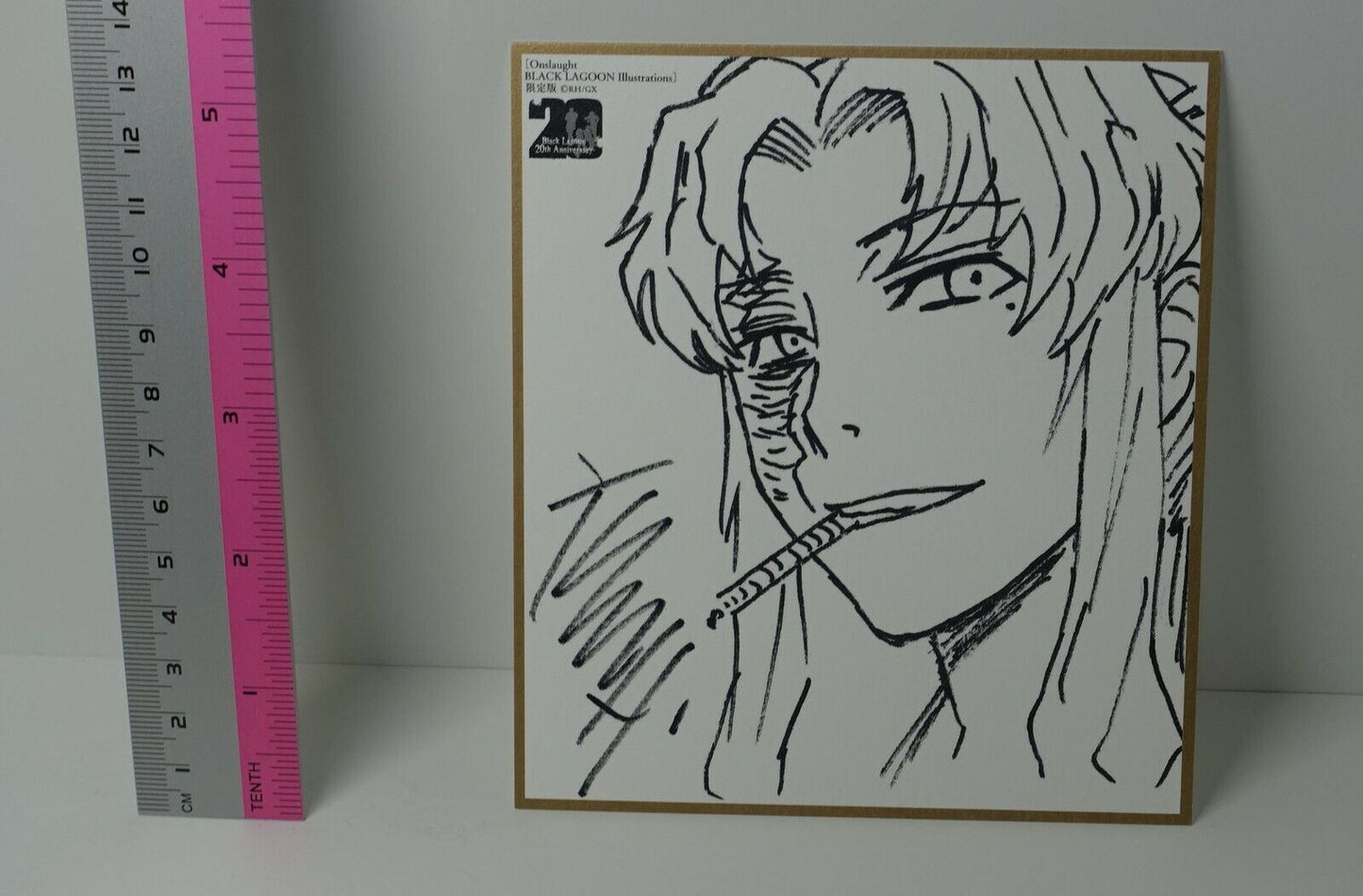 Black Lagoon Exhibition Event item Rei Hiroe Print Shikishi Art Card 5 Character 