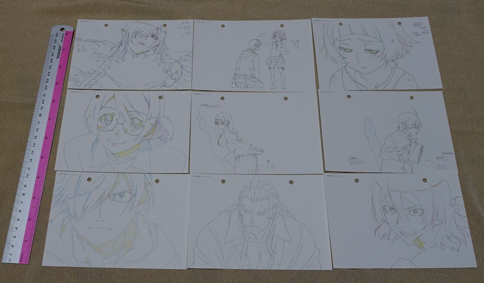 SHAFT Kizumonogatari Mini Print Key Frame Art Sheet Set B Bakemonogatari 