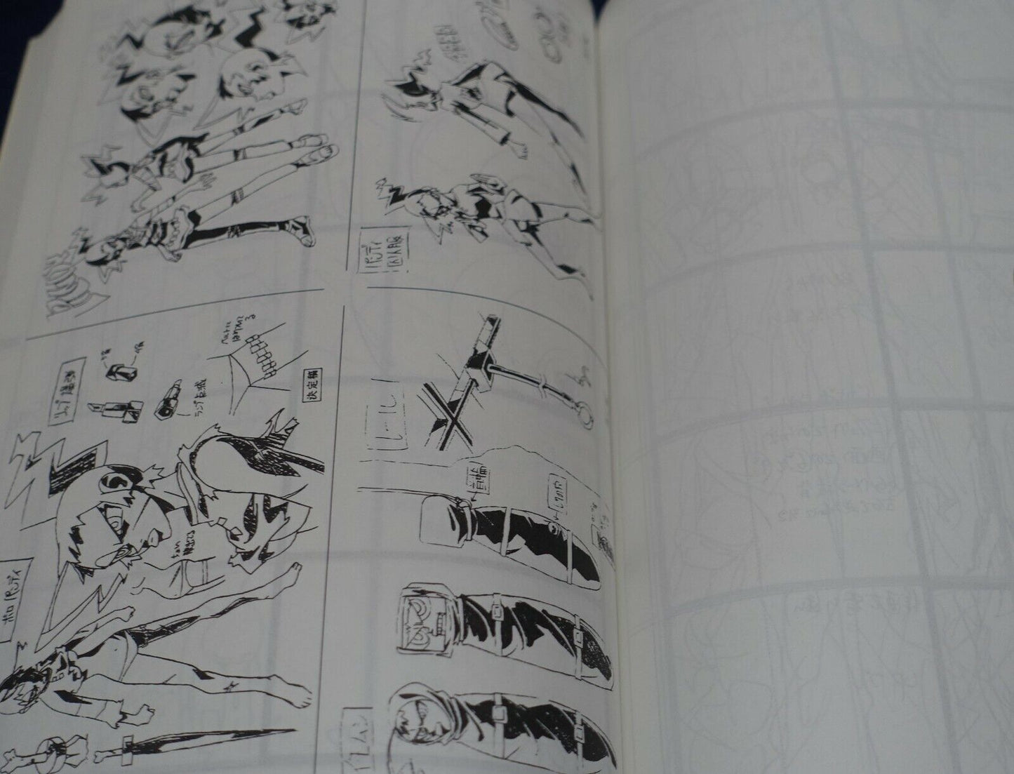 Hiroyuki Imaishi DEAD LEAVES Story Board Art Works Book Hand Drawn Autograph 