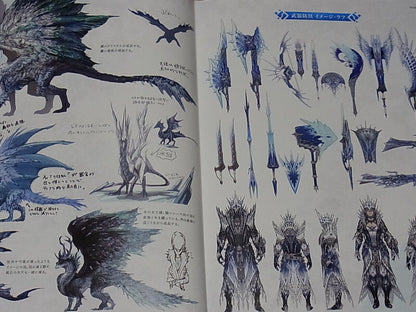 MONSTER HUNTER WORLD ICEBORNE ART BOOK Monster Designs Hard Cover Book 