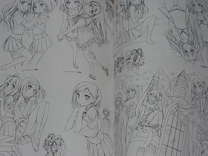 Kantoku Rough Illustration Art Collection Book SKETCH WORKS 124 page 