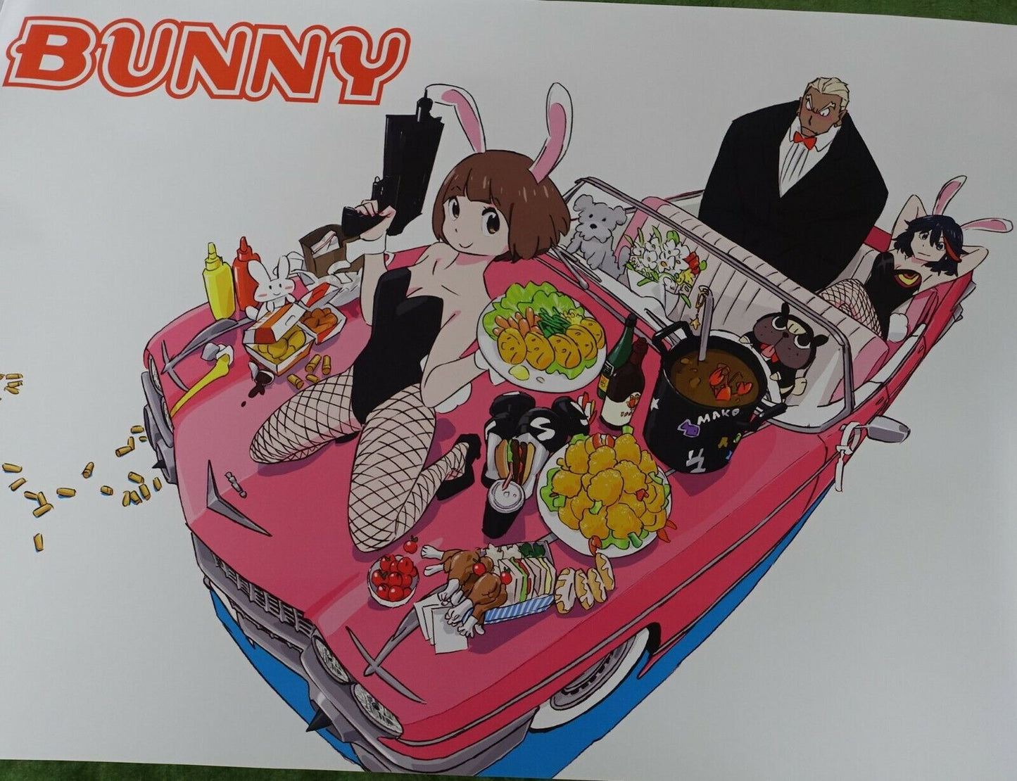 Sushio KILL LA KILL Art Poster Ryuko & Mako Bunny B2 Size Event Exclusive 