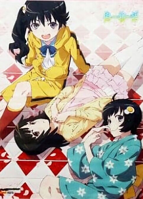 Bakemonogatari 51 x 72 cm Tapestry Karen Tsukihi Nadeko Nisemonogatari 