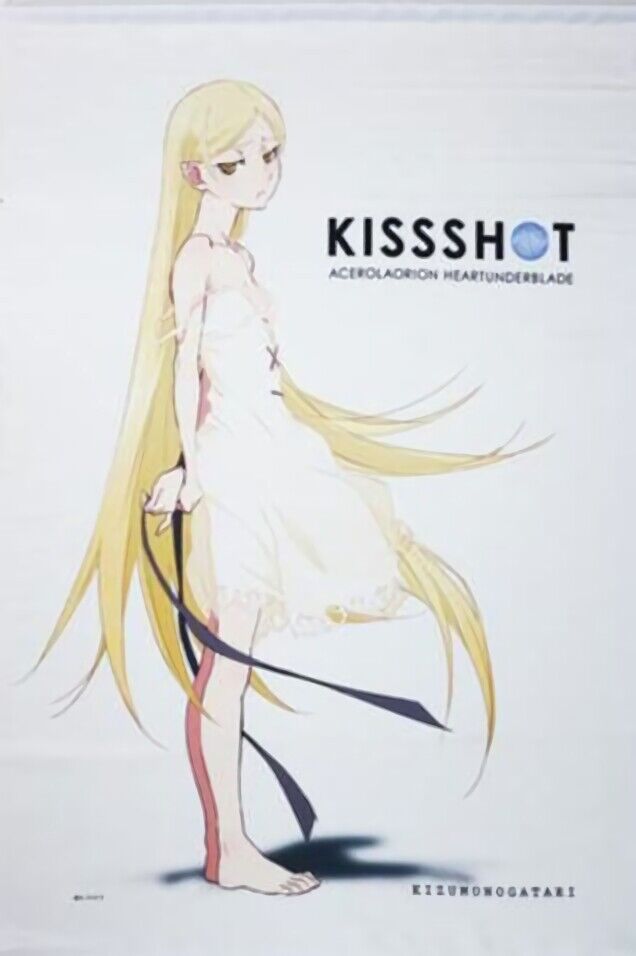 Kizumonogatari 72 x 103 cm Big Tapestry Kiss-Shot 