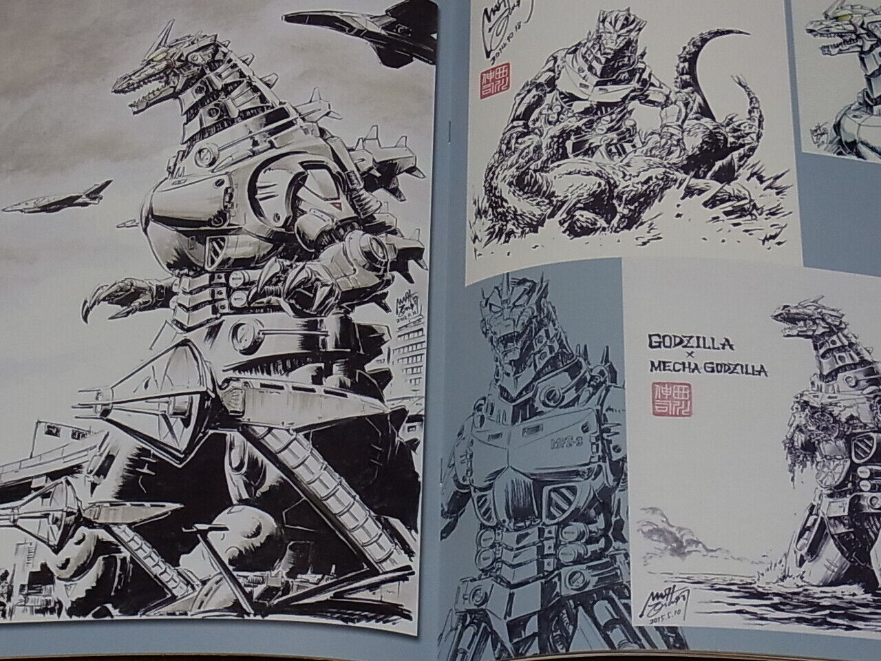 Shinji Nishikawa Godzilla Color Fan Art Book SN Monster Arts DX Very Rare 