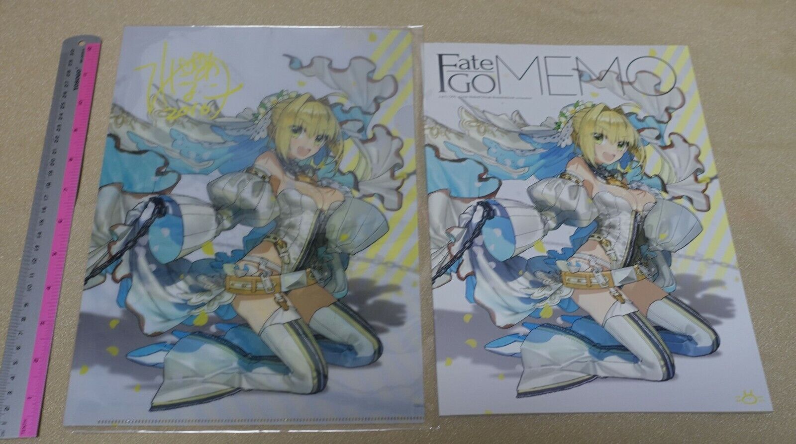 WADA ARCO Fate FGO FAN Color Art Book Fate GO MEMO with PVC Art Sheet C91 