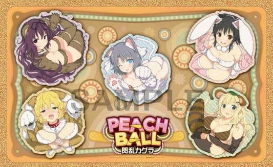 PEACH BALL SENRAN KAGURA Animal Characters Rubber Mat 58x35cm 