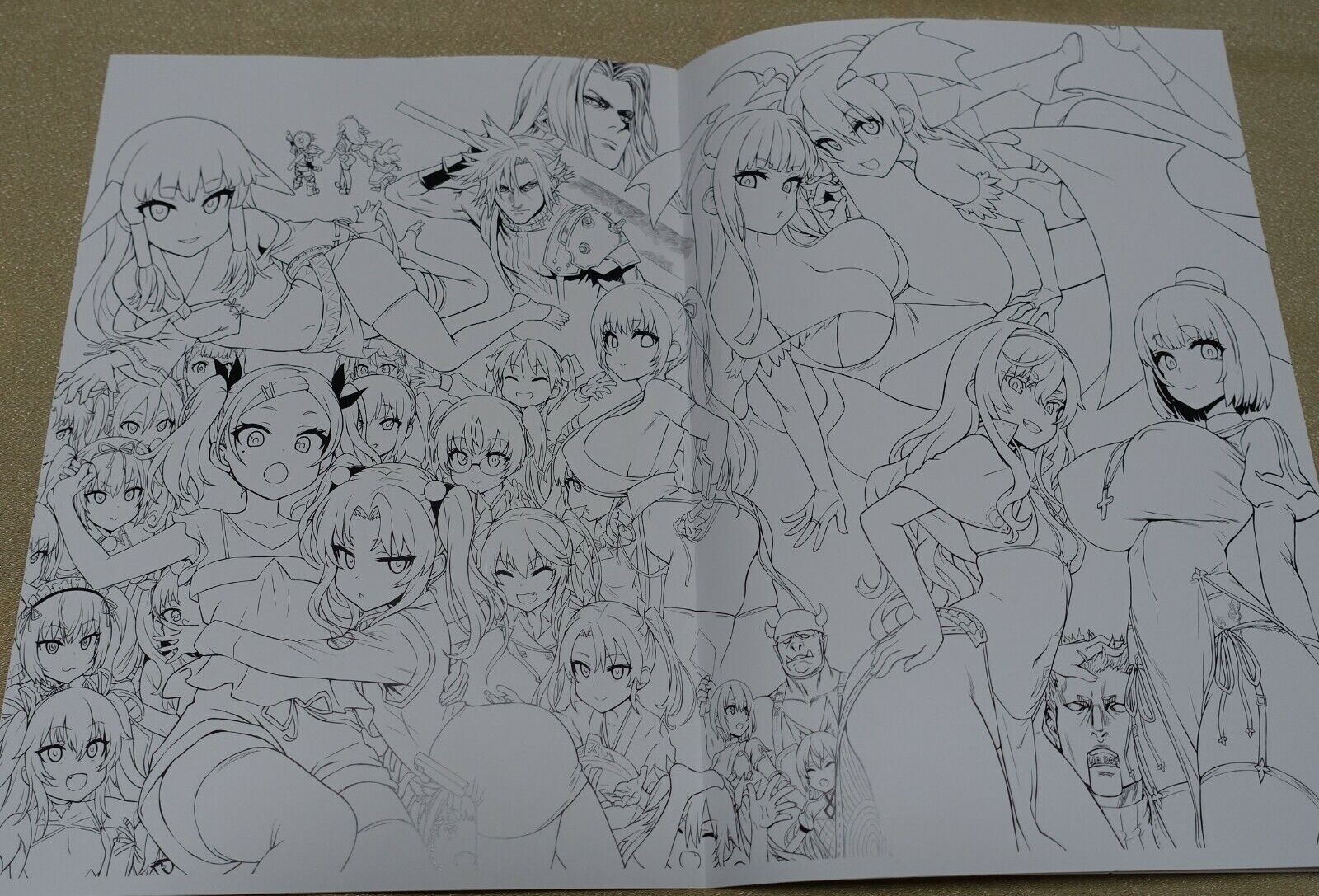 HEISEI DOUJIN MONOGATARI Japanese Characters Fan Art Book & Line Art Book Set 