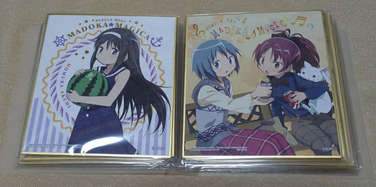 Puella Magi Madoka Quartet 1 Print Shikishi Art Board 16 Set with Storage Binder 