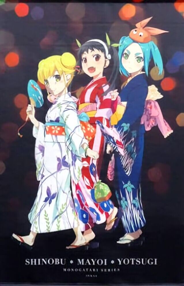 Bakemonogatari 73 x 107 cm Tapestry Shinobu Mayoi Yotsugi C88 