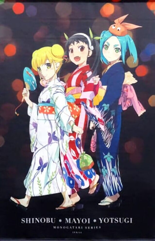 Bakemonogatari 73 x 107 cm Tapestry Shinobu Mayoi Yotsugi C88 