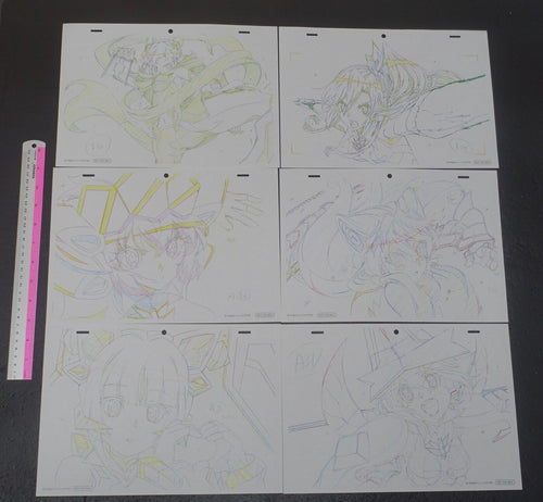 SENKIZESSYOU SYMPHOGEAR XV Reproduction Key Frame Art Sheet 12 piece set 