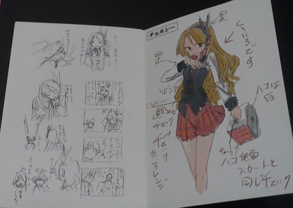 Tetsuya Tashiro Akame ga Kill! Rought Illustration Art Mini Booklet E 8page 