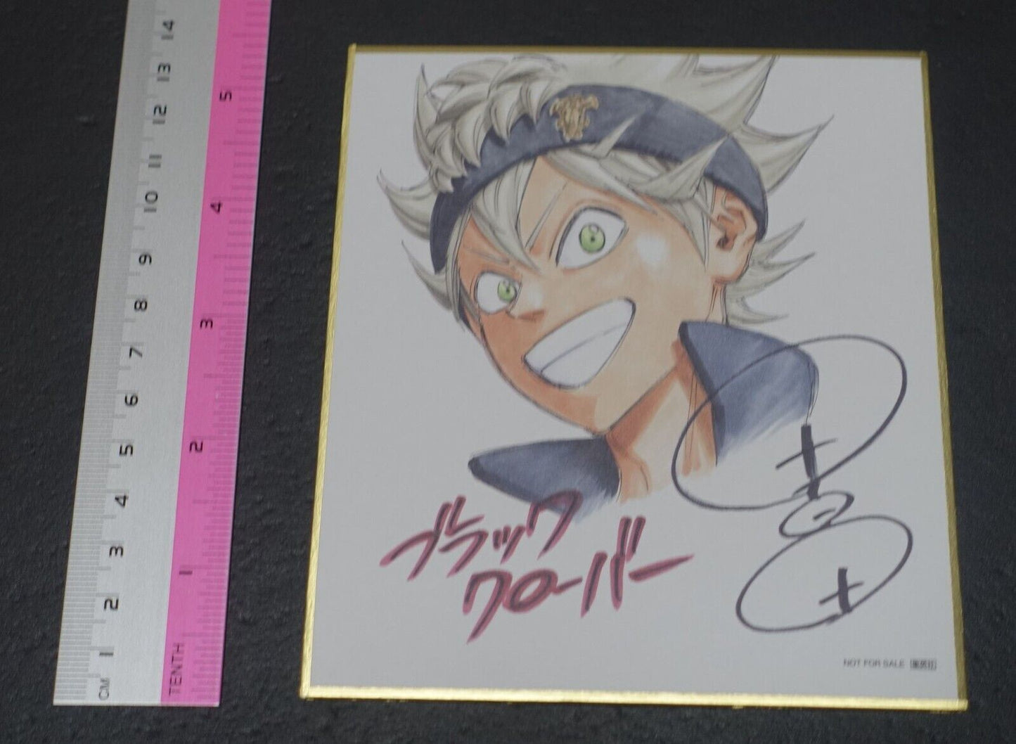 Yuki Tabata Black Clover Printed Shikishi Art Board Asta 