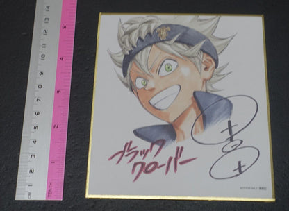 Yuki Tabata Black Clover Printed Shikishi Art Board Asta 