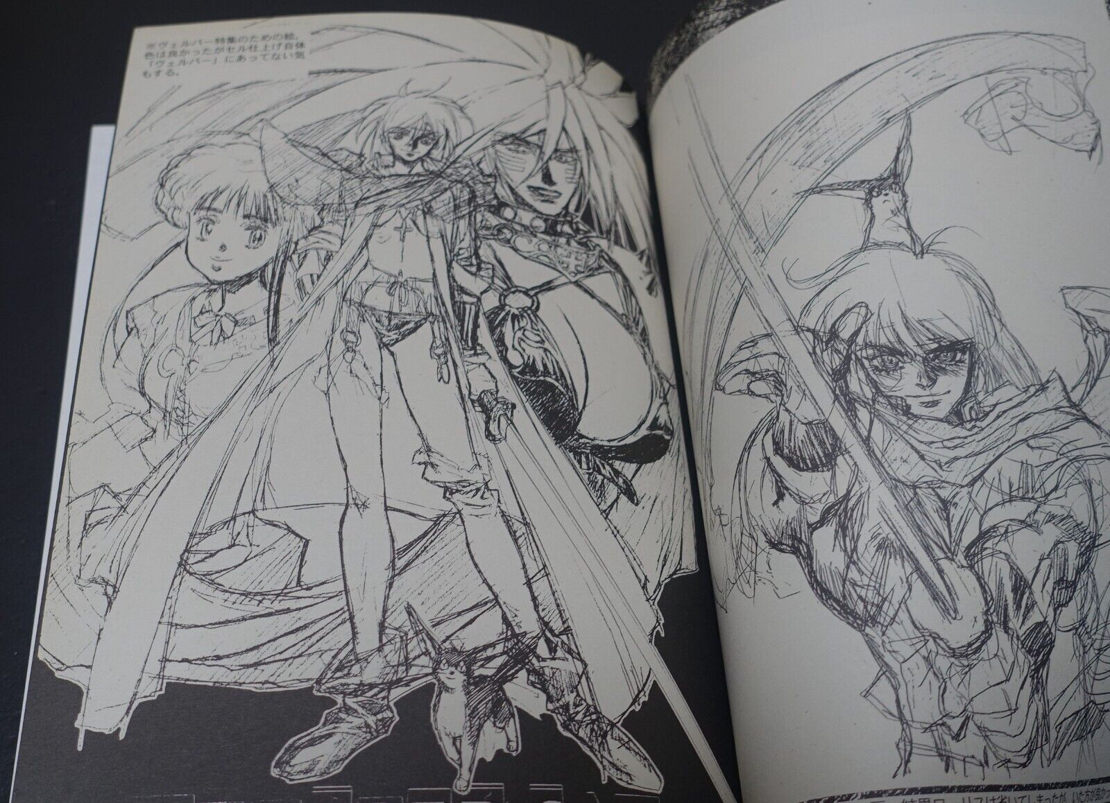 NOBUTERU YUUKI YUKI Rough Drawings ANVIL Record of the Lodoss War Wizardry etc 