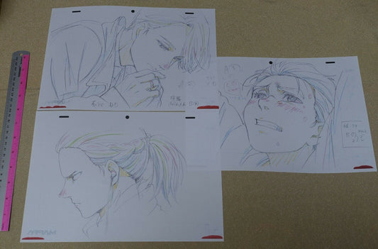 Animation YURI!!! ON ICE Print Key Frame Art Sheet 3 Set 