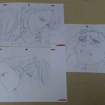 Animation YURI!!! ON ICE Print Key Frame Art Sheet 3 Set 