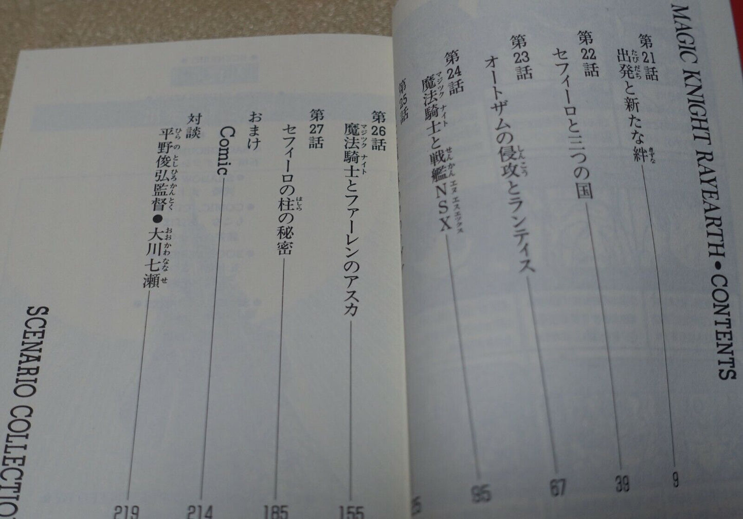 Magic Knight Rayearth Animation 2nd Season Senario Script Book Complete Set 