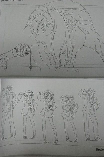 Melancholy of Haruhi Suzumiya Animation Line Art A & B Set total 236page 