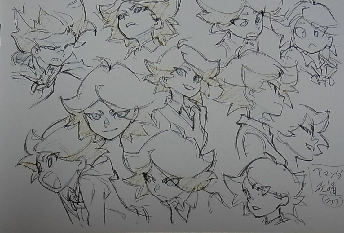 TRIGGER Little Witch Academia Design Sketch Book 