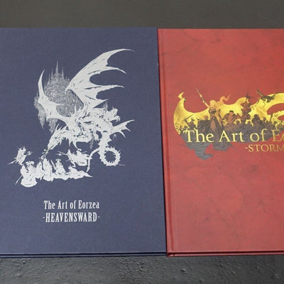 Final Fantasy 14 The Art of Eorzea HEAVENSWARD & STROMBLOOD Art Book Set 