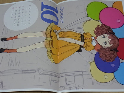 Oyari Ashito Illustration Art Calendar Book GIRLS CALENDAR 2018 
