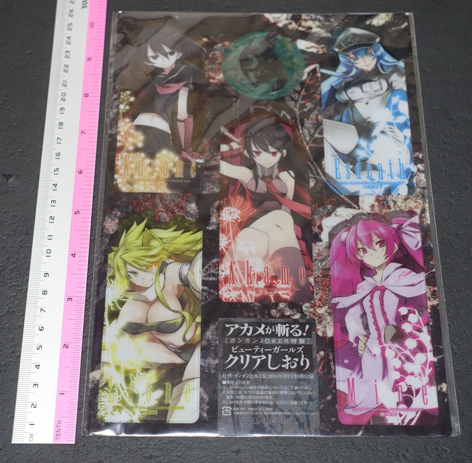 Akame ga Kill! PVC Clear Bookmark 5 Set 