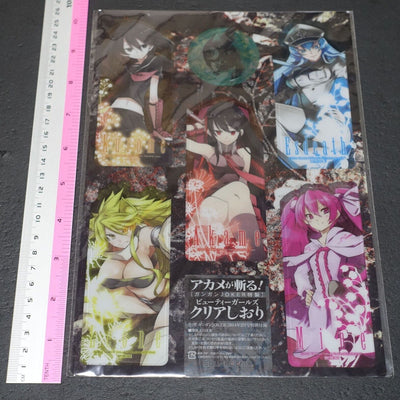 Akame ga Kill! PVC Clear Bookmark 5 Set 