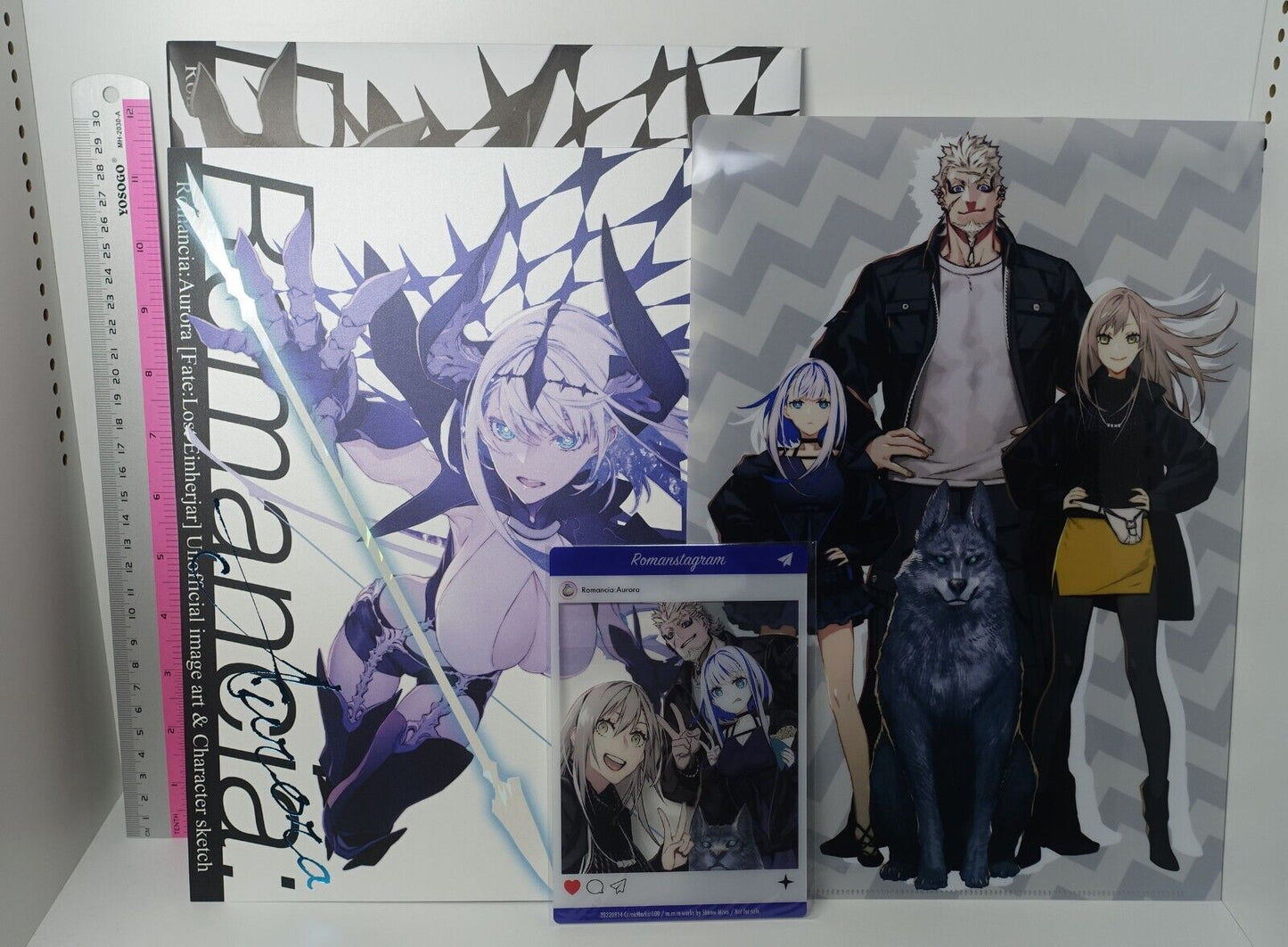 Shirow Miwa Fate Grand Order FGO Designer Art Book Romancia Aurora & Goods Set 
