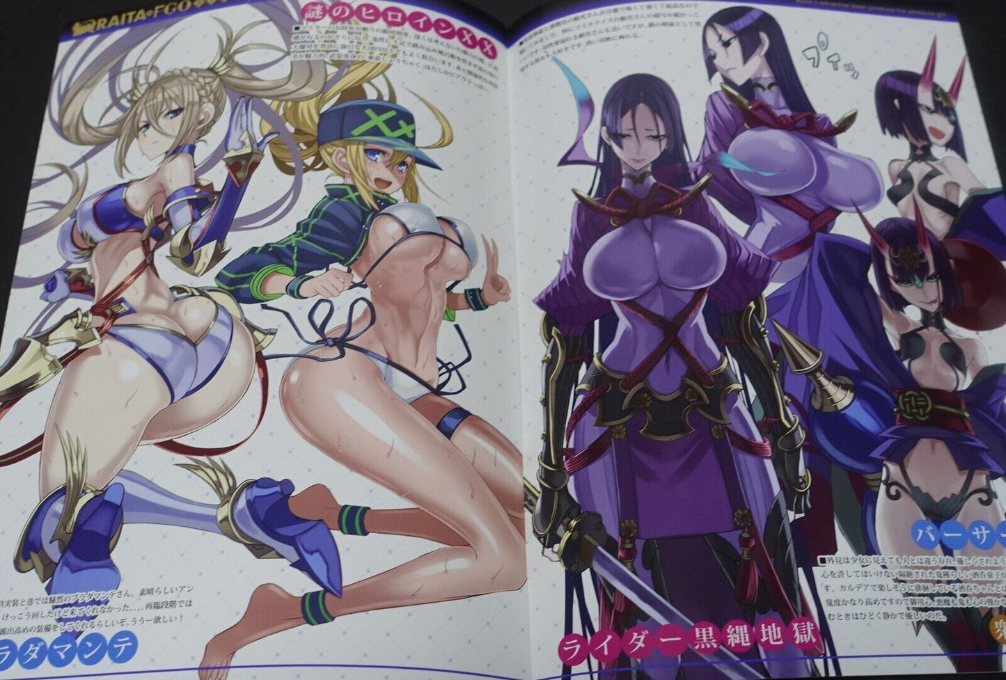 Honjou Raita Fate FGO Designer's Fan Art Book Rakugaki hon 1-4 Set Raikou Shuten 