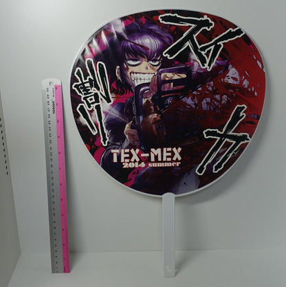 Rei Hiroe Black Lagoon Sawyer the Cleaner Fabiola Reversible Japanese Hand Fan 