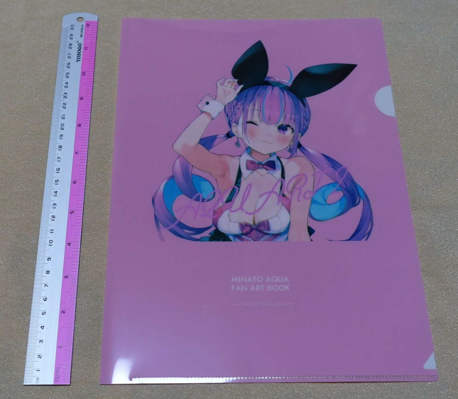 Makarontaitei Gaou VTuber AQUA Fan Arts PVC Art Sheet 