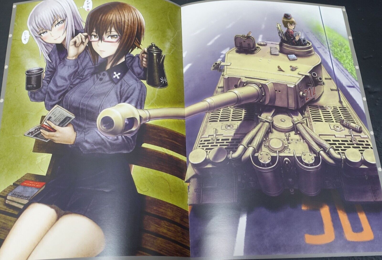 Tsukasa Jun Tukasa Bullet GIRLS und PANZER Fan Art Book TANKS 3 Books Complete 