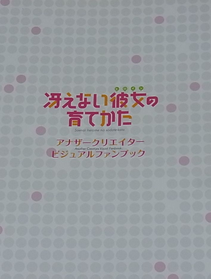 Saekano How to Raise a Boring Girlfriend Another Creator Visual Fan Book 