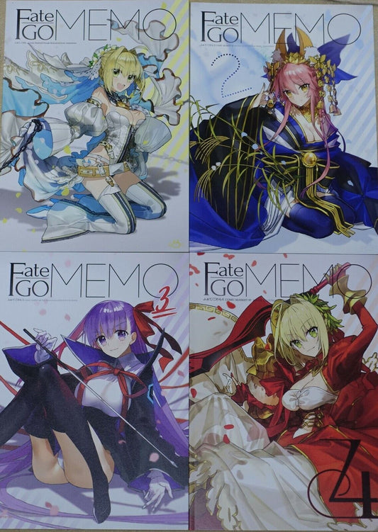 WADA ARCO RCOWADA Fate Grand Order FGO Color Fan Art Book GOMEMO1-4 Set 