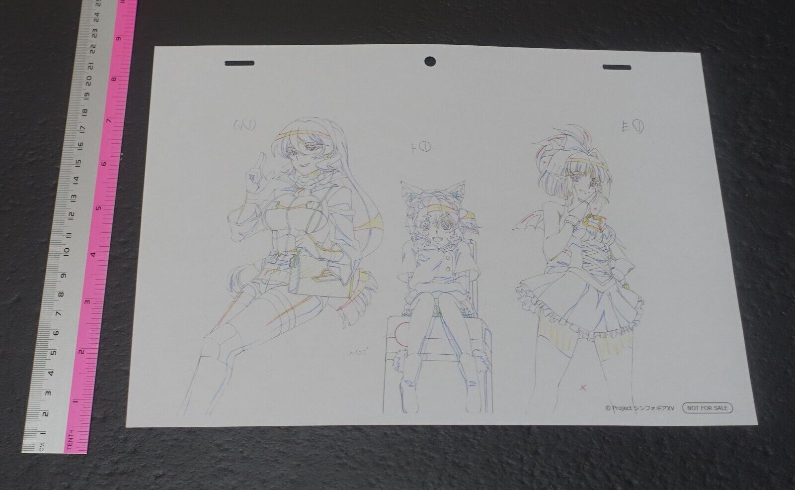 SYMPHOGEAR XV Reproduction Key Frame Art Sheet K 